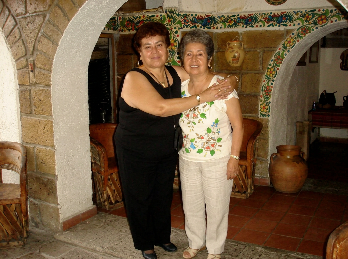 Doña Rosa Rueda Domínguez y Doña Luisa, fundadoras de Fonda Rosita